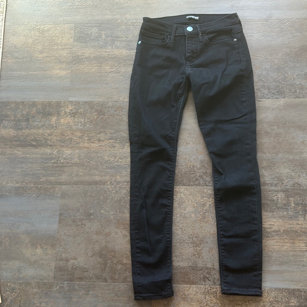 Express Outlet Black Mid Rise Legging Jean in Size 4